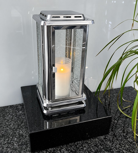 Edelstahl grablaterne vase - edelstahl,